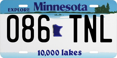 MN license plate 086TNL