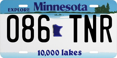 MN license plate 086TNR