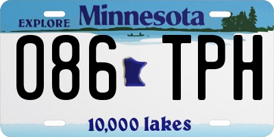 MN license plate 086TPH