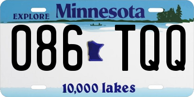 MN license plate 086TQQ