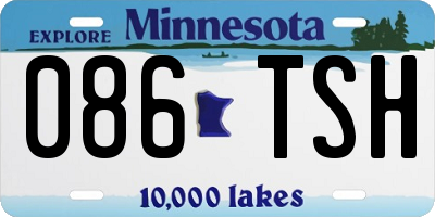 MN license plate 086TSH