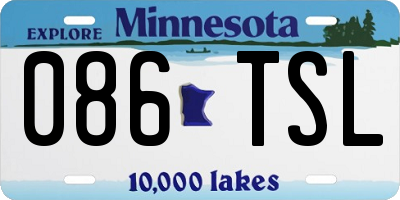 MN license plate 086TSL