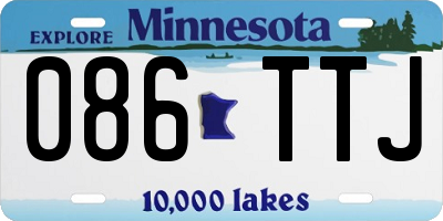 MN license plate 086TTJ