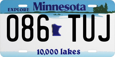 MN license plate 086TUJ