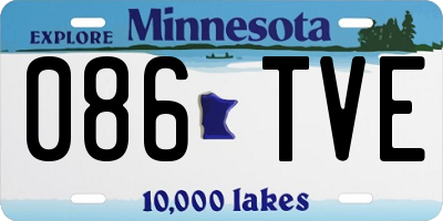 MN license plate 086TVE