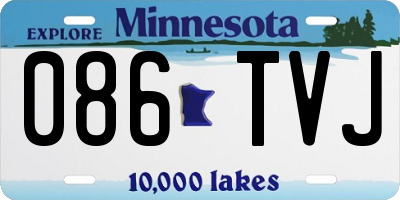 MN license plate 086TVJ