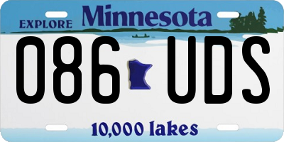 MN license plate 086UDS