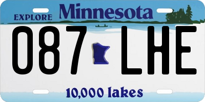 MN license plate 087LHE
