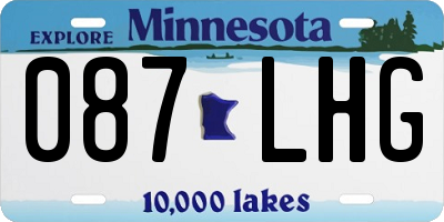 MN license plate 087LHG