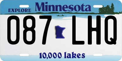 MN license plate 087LHQ