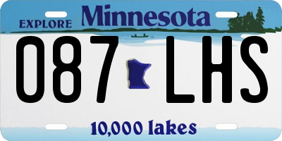 MN license plate 087LHS