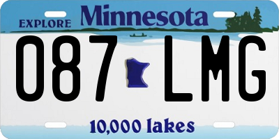 MN license plate 087LMG