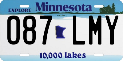 MN license plate 087LMY