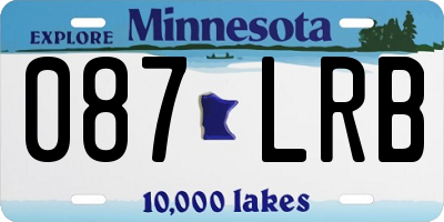 MN license plate 087LRB