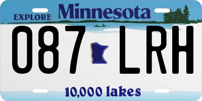 MN license plate 087LRH