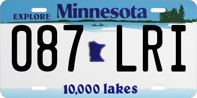MN license plate 087LRI