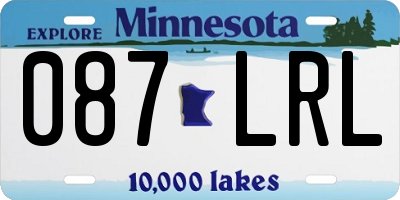 MN license plate 087LRL