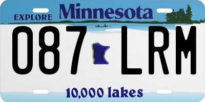 MN license plate 087LRM
