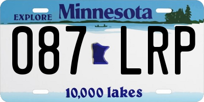 MN license plate 087LRP