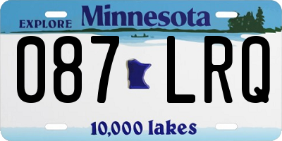 MN license plate 087LRQ