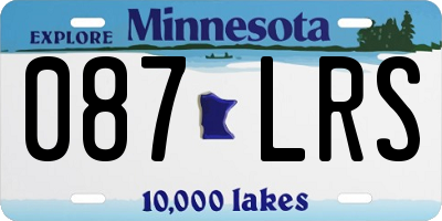 MN license plate 087LRS