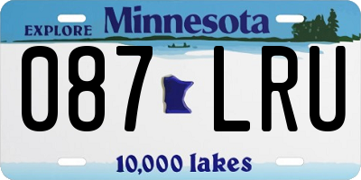 MN license plate 087LRU