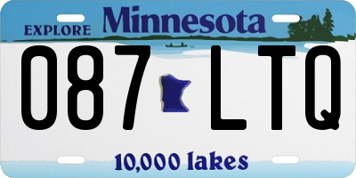 MN license plate 087LTQ