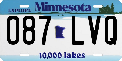 MN license plate 087LVQ