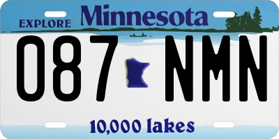 MN license plate 087NMN
