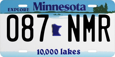 MN license plate 087NMR