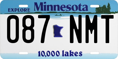 MN license plate 087NMT