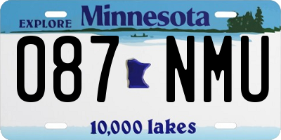MN license plate 087NMU