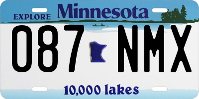 MN license plate 087NMX