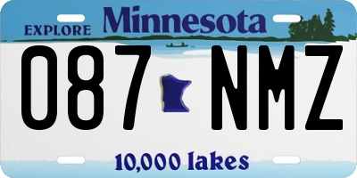 MN license plate 087NMZ