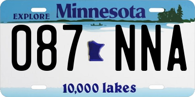 MN license plate 087NNA