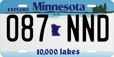 MN license plate 087NND