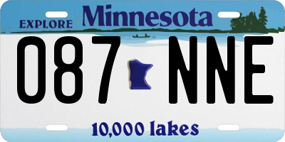 MN license plate 087NNE