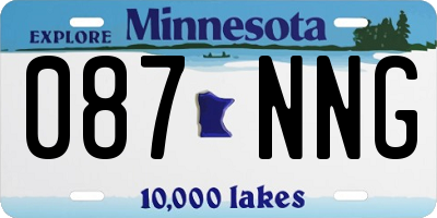 MN license plate 087NNG
