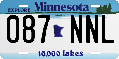 MN license plate 087NNL
