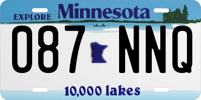 MN license plate 087NNQ