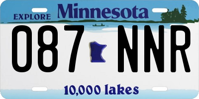 MN license plate 087NNR