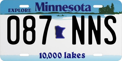 MN license plate 087NNS