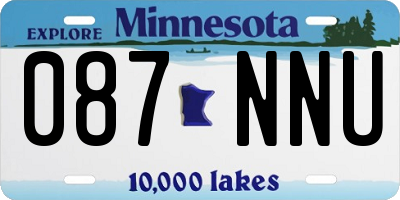 MN license plate 087NNU