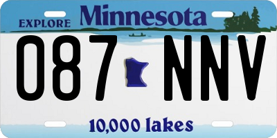 MN license plate 087NNV