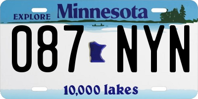 MN license plate 087NYN