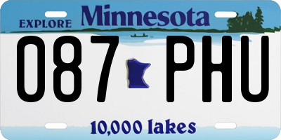 MN license plate 087PHU