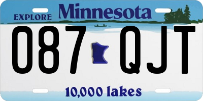 MN license plate 087QJT
