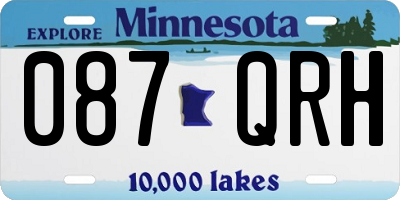 MN license plate 087QRH