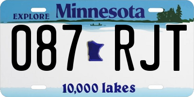 MN license plate 087RJT