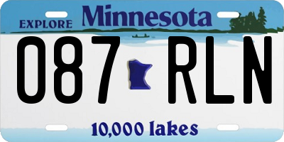 MN license plate 087RLN